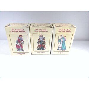 3 Boxes Of The International Santa Claus Collection Figures With Original Boxes
